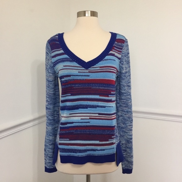 Copper Key Blue Stripe Sweater. - Picture 2 of 7
